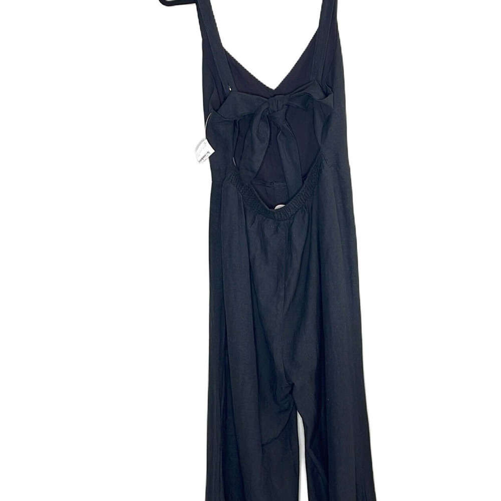 THE IMPECCABLE PIG‎ BLACK WIDE LEG ROMPER SIZE L - Picture 4 of 7